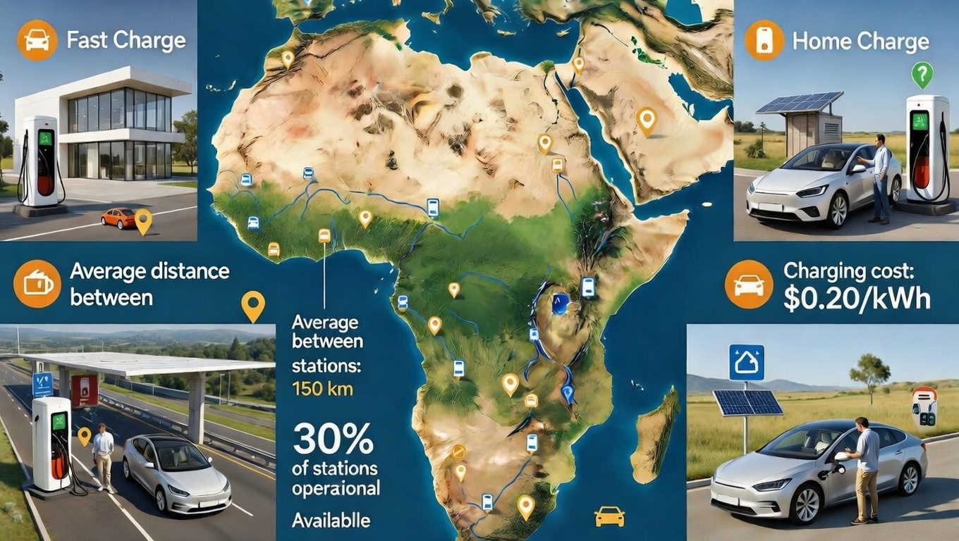 Réseau de bornes de recharge en Afrique : état des lieux et défis pour 2026